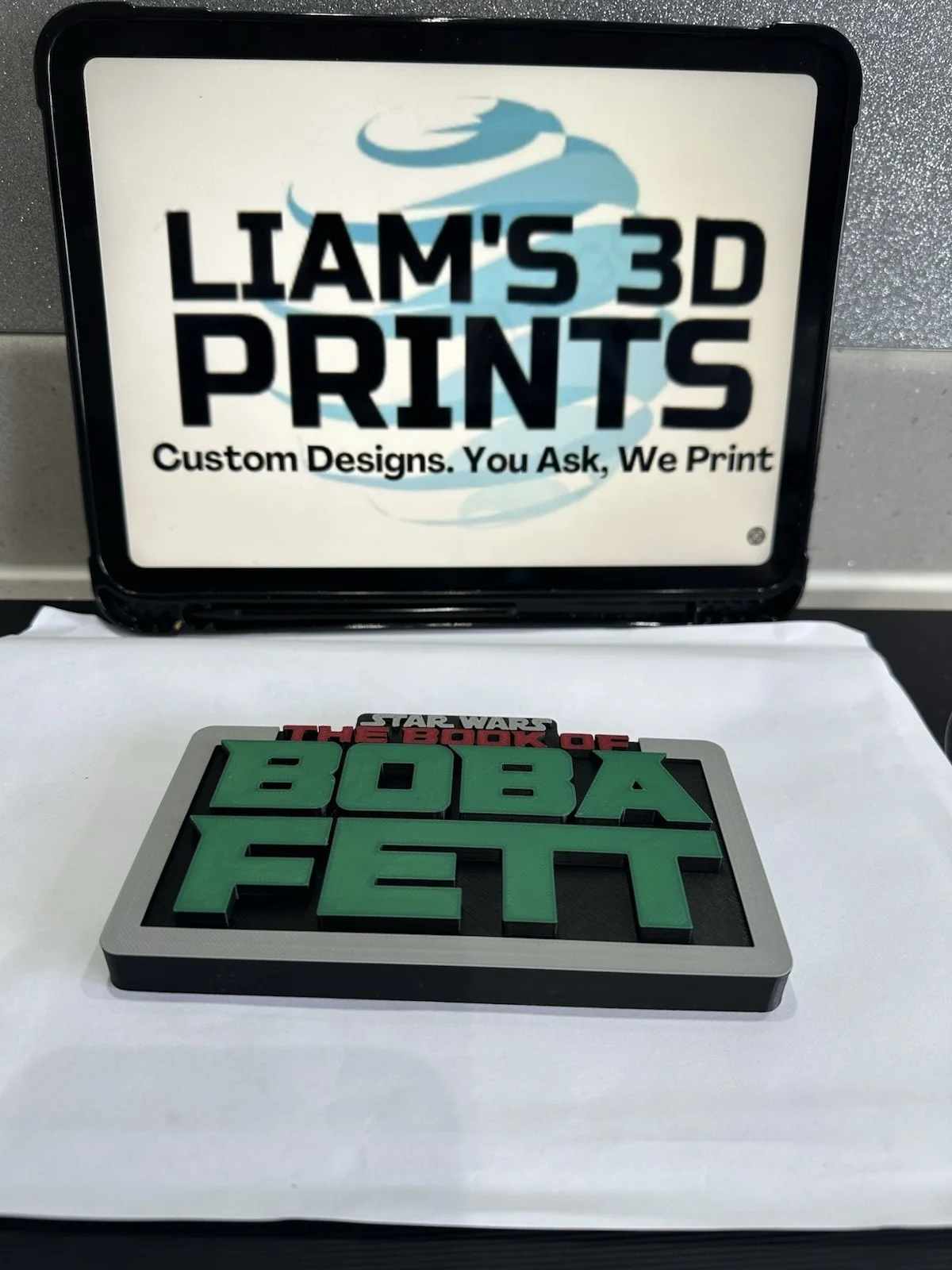Decorative STAR WARS The Book Of Boba Fett Disney Series Sign logo display pop, изображение 3