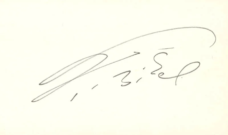 Theodore Bikel — THEODORE BIKEL - AUTOGRAPH