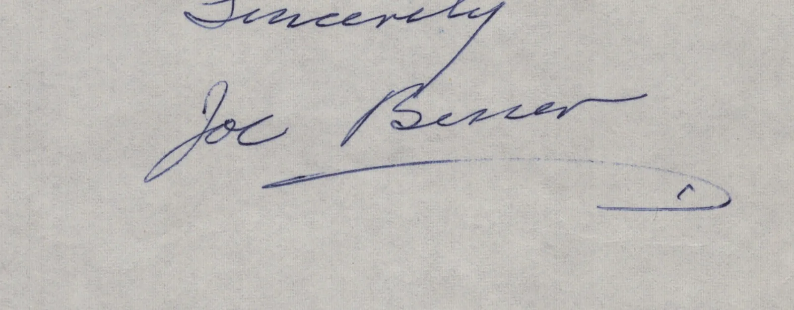 Joe Besser — THREE STOOGES (JOE BESSER) - AUTOGRAPH LETTER SIGNED 06/24/1976, image 2