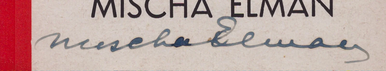 Mischa Elman — MISCHA ELMAN - AUTOGRAPHED SIGNED PHOTOGRAPH CIRCA 1940, image 2