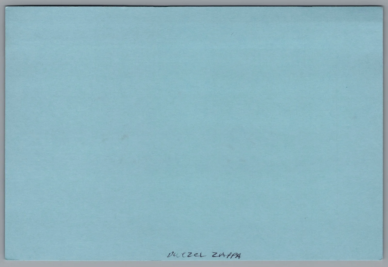 Dweezil Zappa — Dweezil Zappa Signed 4x6 Index Card Autographed, image 2