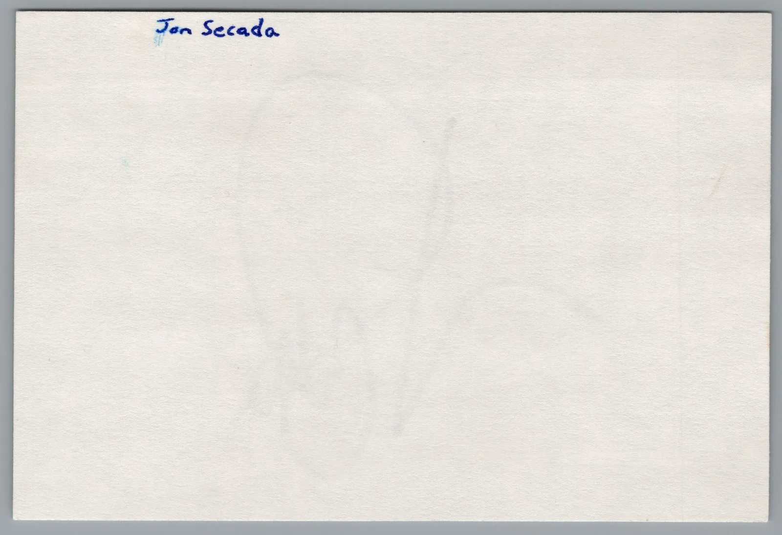 Jon Secada — Jon Secada Signed 4x6 Index Card Autographed, image 2