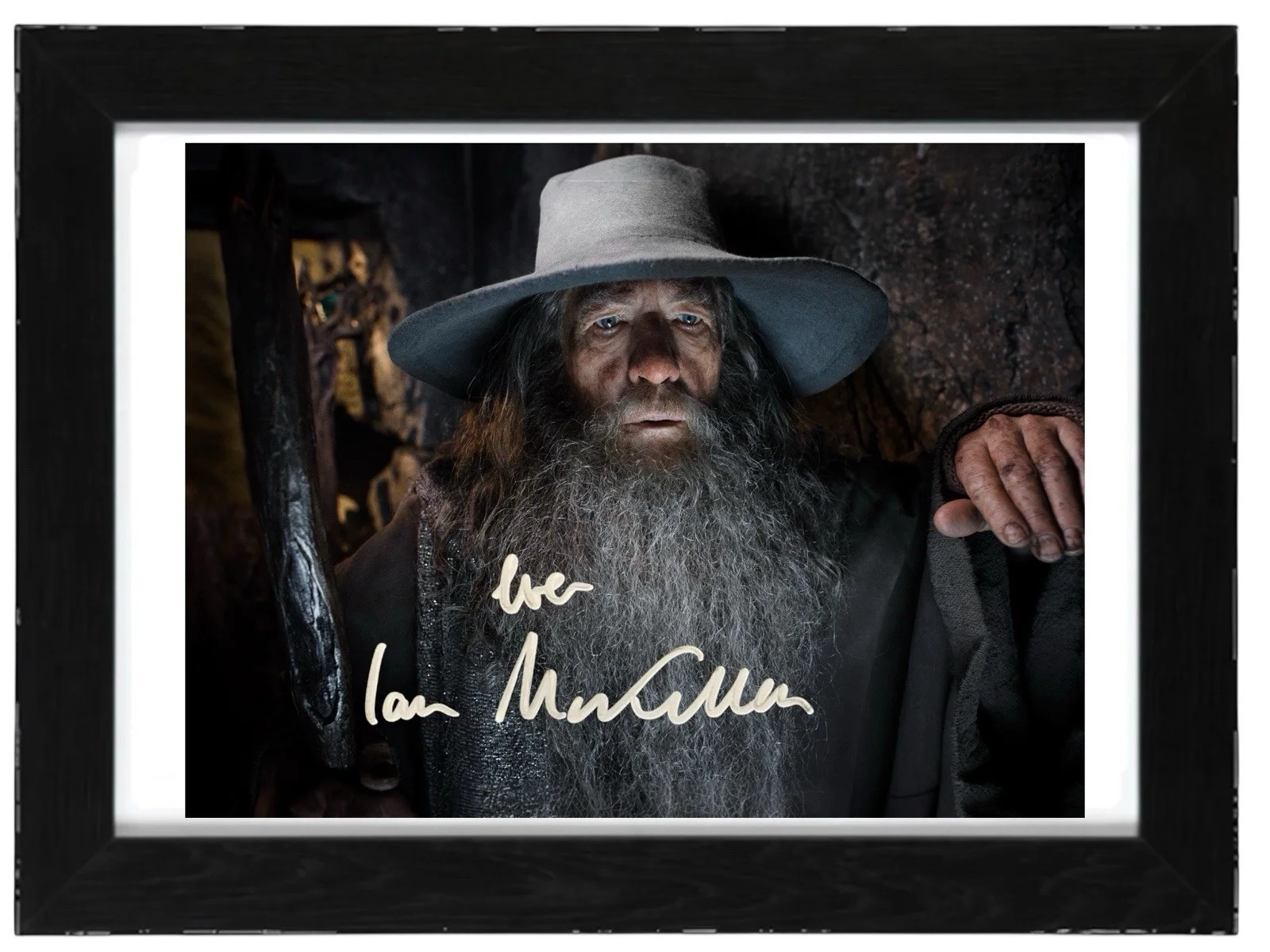Ian McKellen Signed Autograph PHOTO Pre Print 6x4/A4/ Framed, image 2