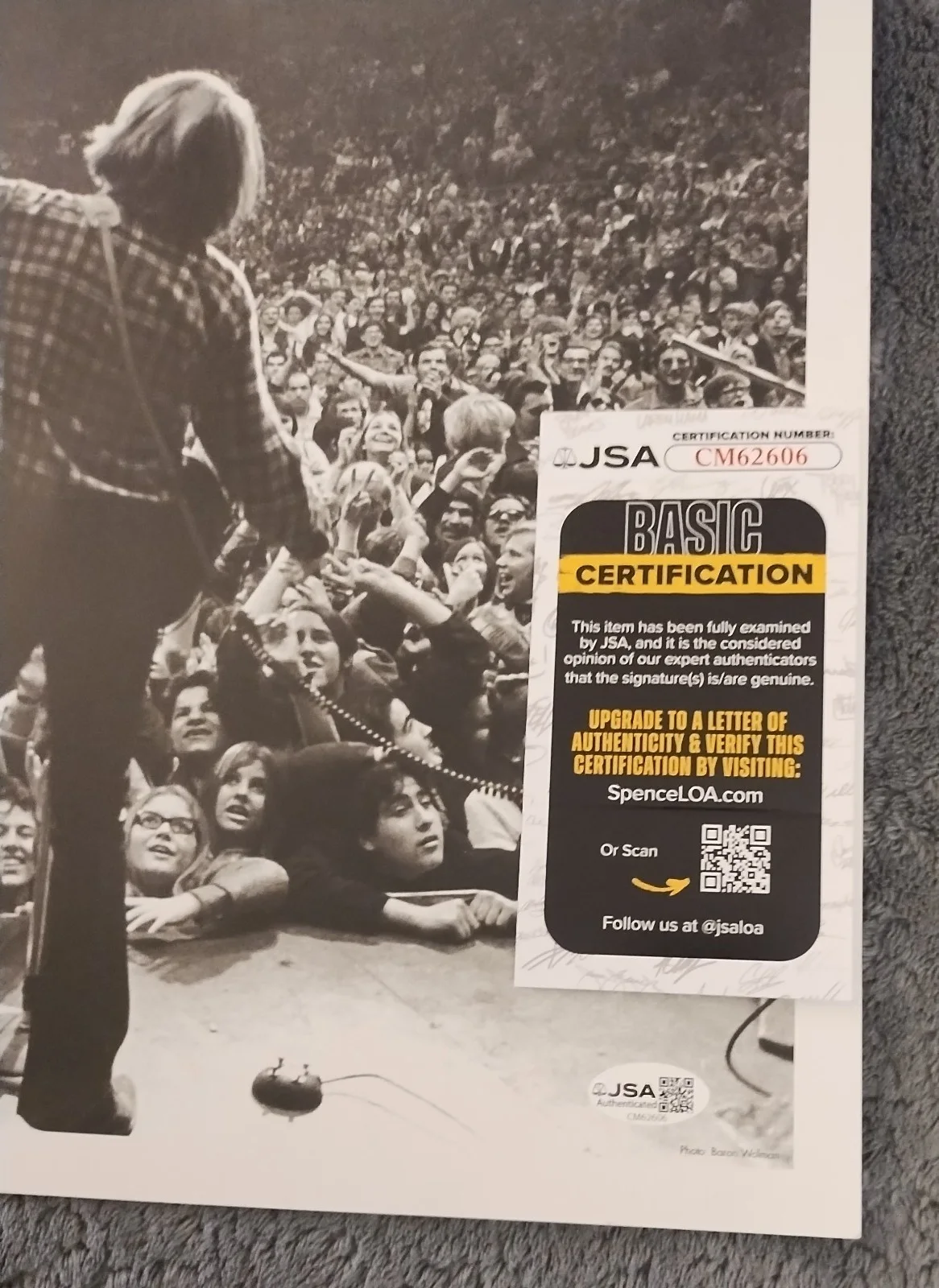CREEDENCE CLEARWATER REVIVAL SIGNED JOHN FOGERTY LIVE POSTER CHRONICLE CD LP JSA, image 2