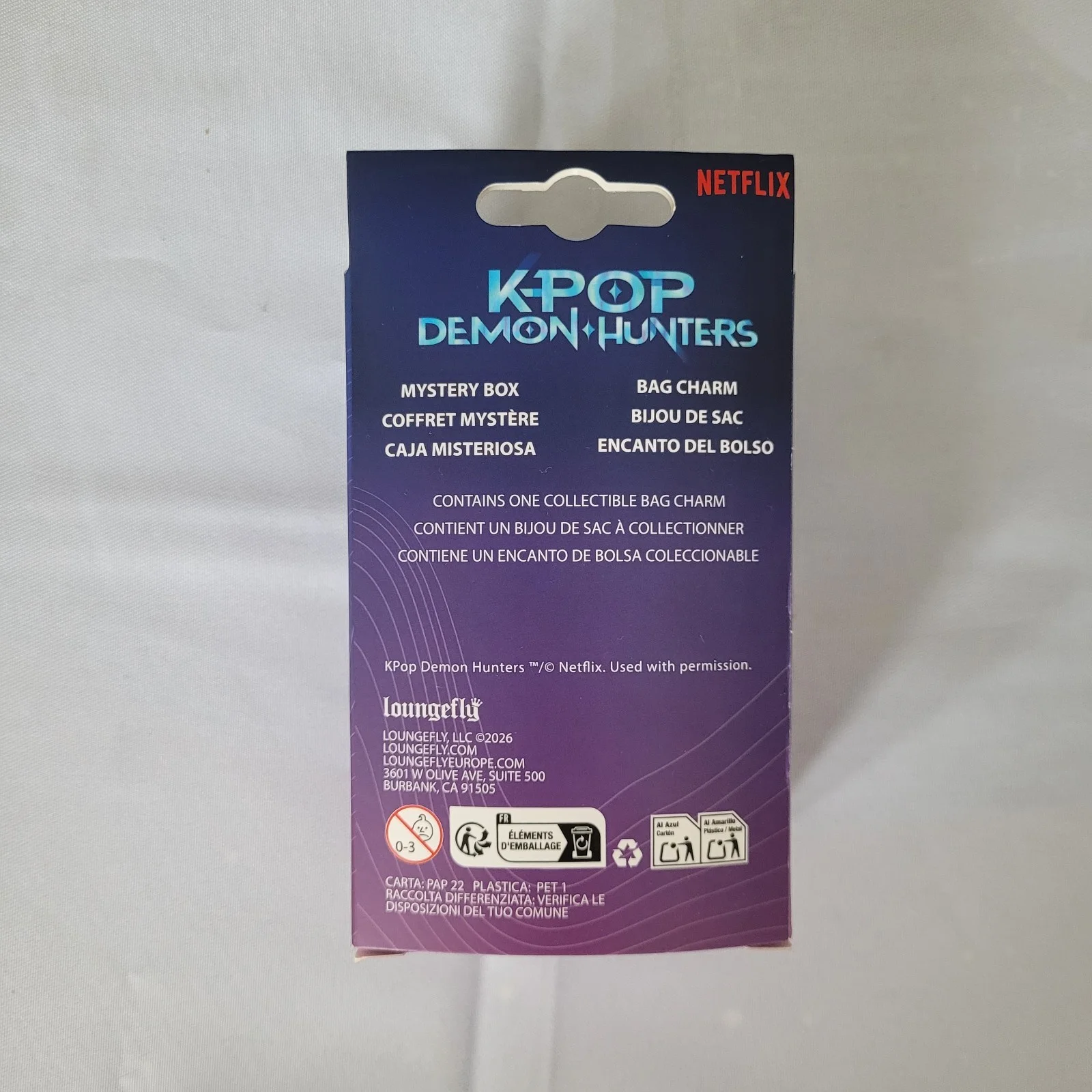 K Pop Demon Hunters Rumi Loungefly Mini Backpack Keychain, image 4