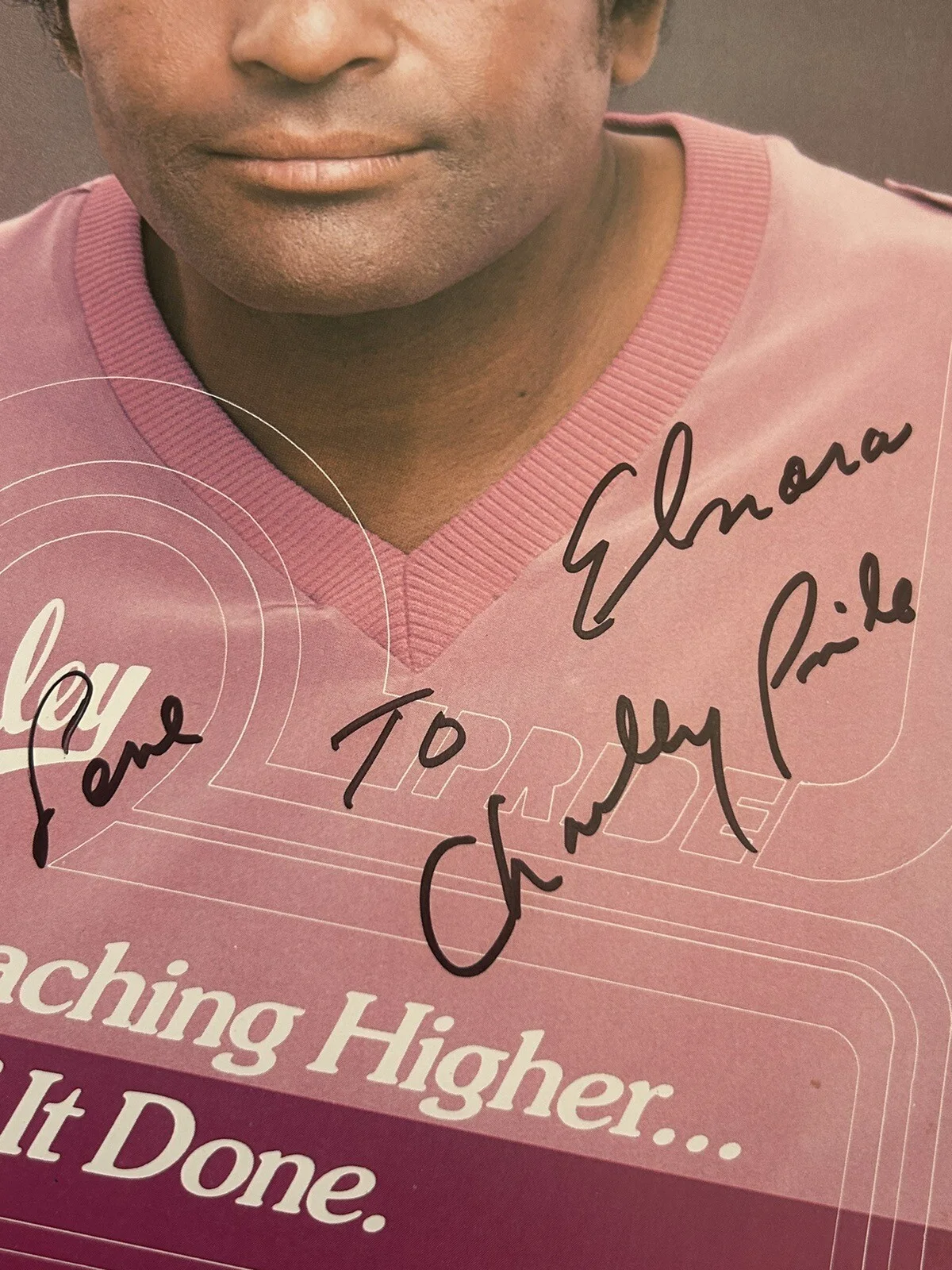 Charley Pride Signed Concert Booklet Country Music “Reaching Higher” Tour Auto, изображение 2
