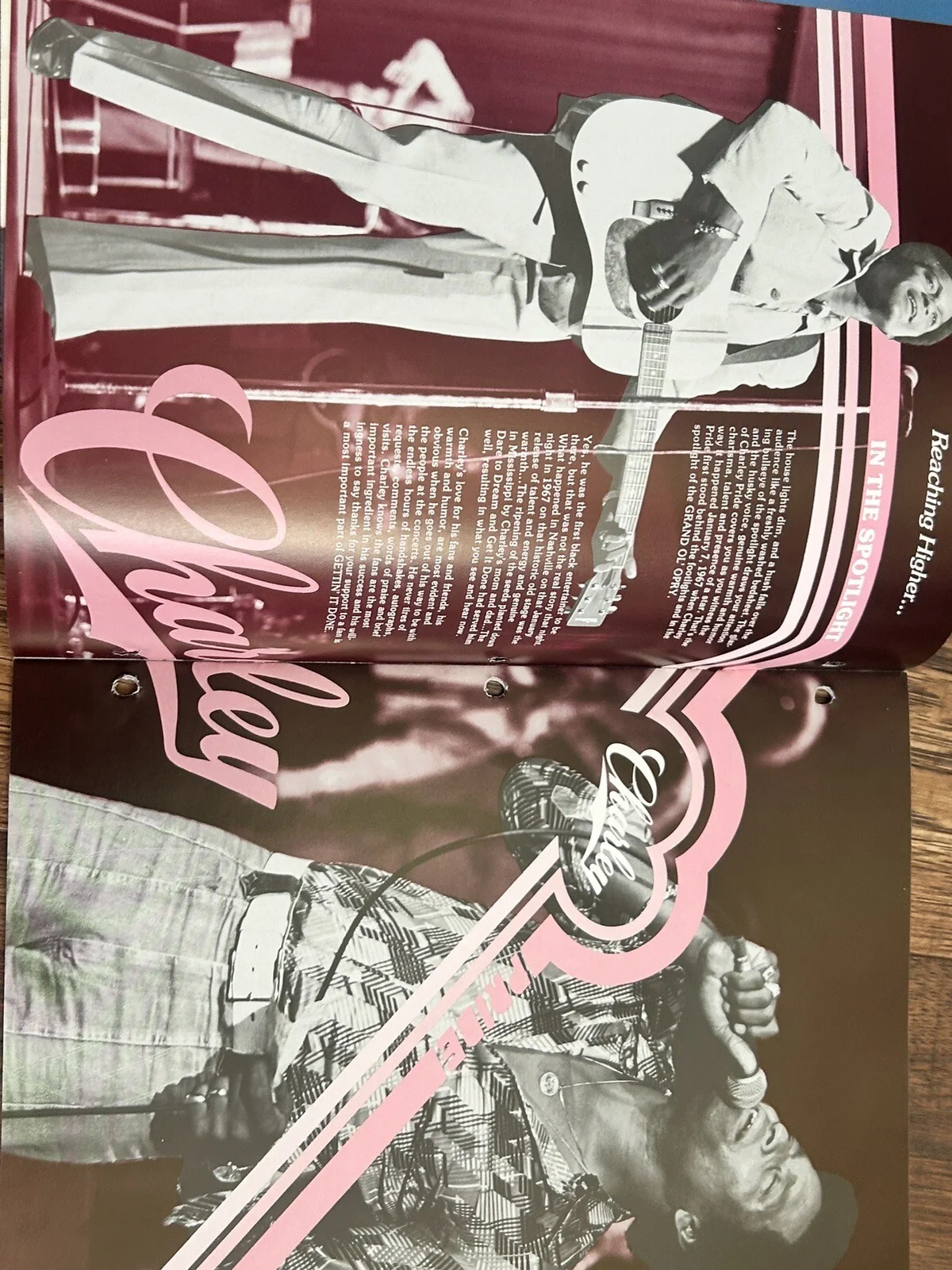 Charley Pride Signed Concert Booklet Country Music “Reaching Higher” Tour Auto, изображение 4