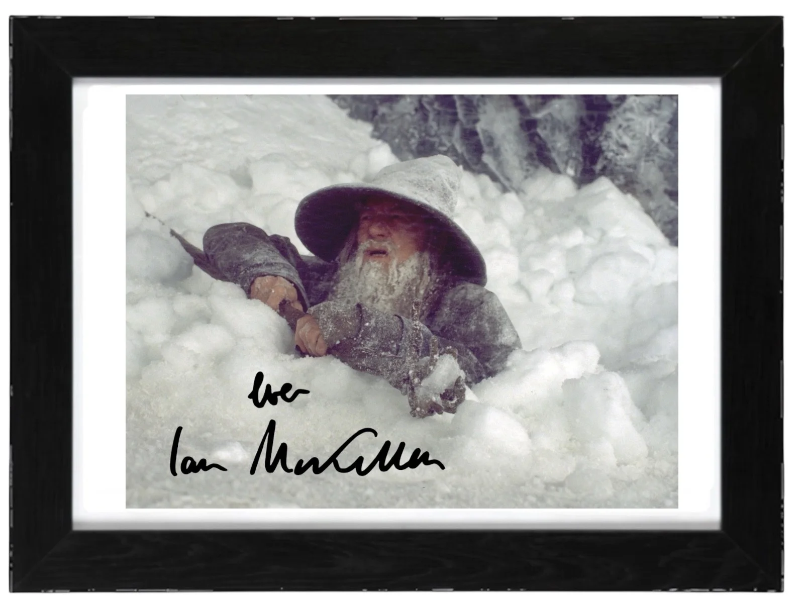 Ian McKellen Signed Autograph PHOTO Pre Print 6x4/A4/ Framed, image 3