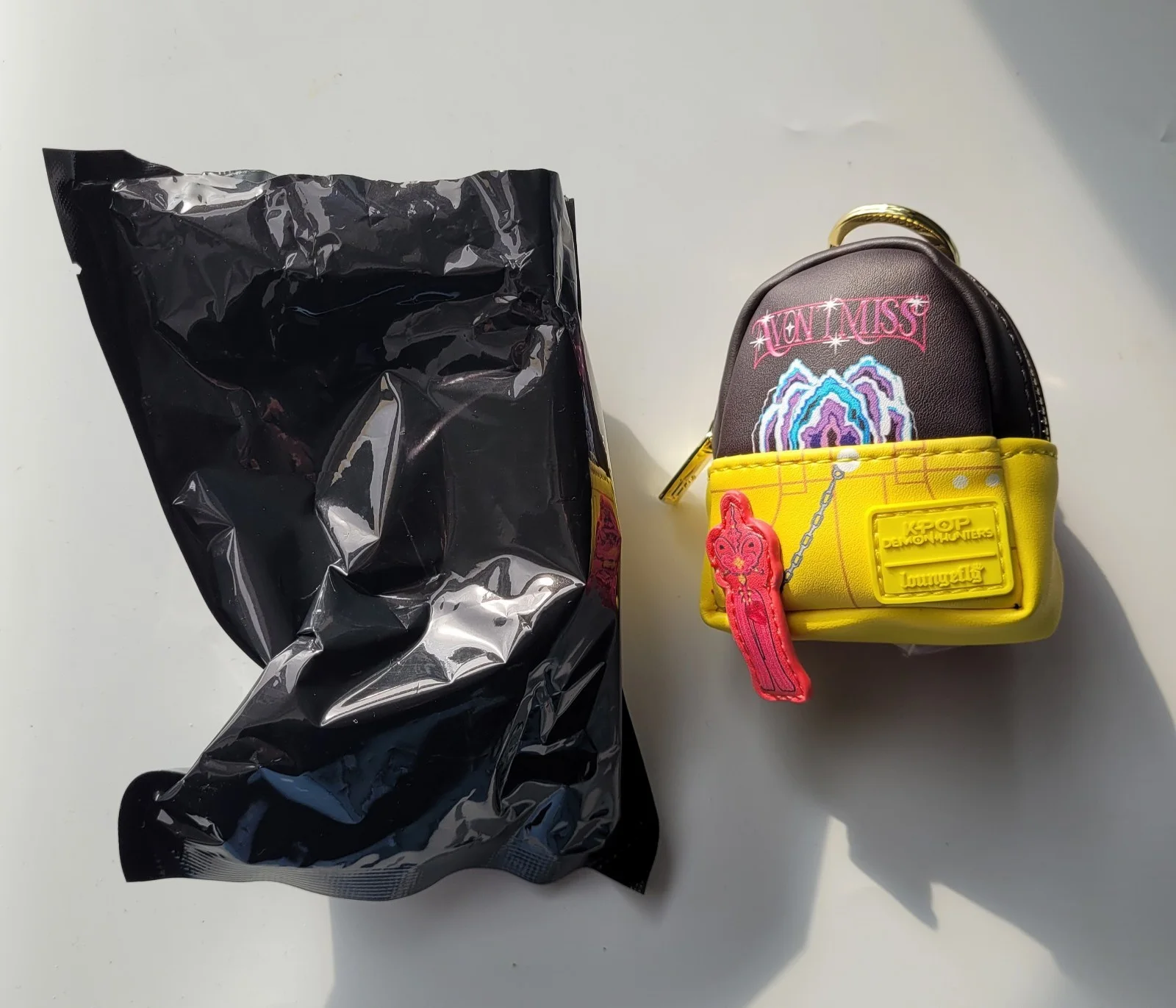 K Pop Demon Hunters Mira Loungefly Mini Backpack Keychain, image 2