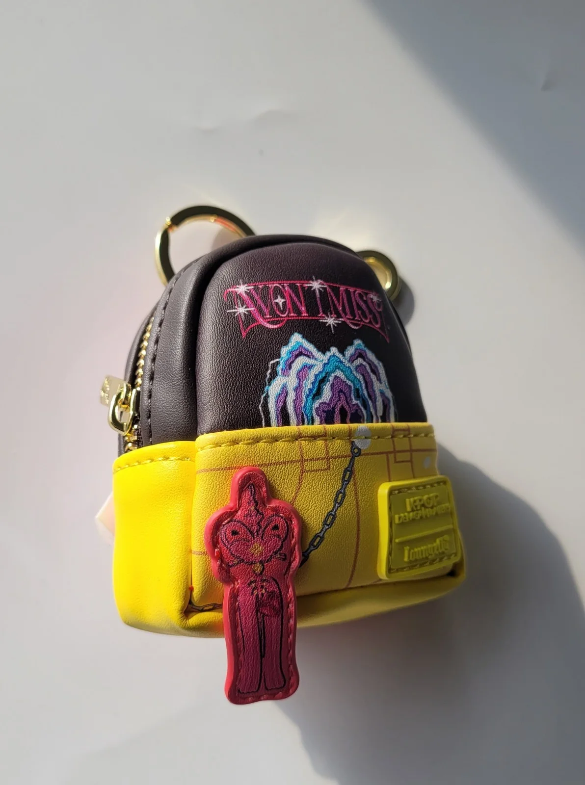 K Pop Demon Hunters Mira Loungefly Mini Backpack Keychain, image 4