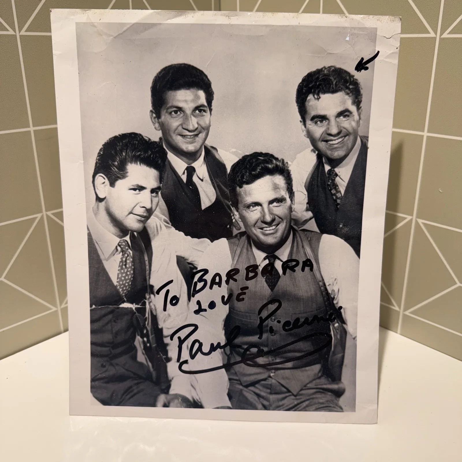 Paul Picerni — Paul Picerni Autograph The Untouchables TV Movie Actor 8x10 Photo Signed B+W