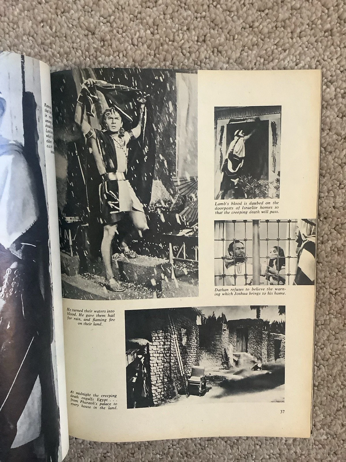 The Ten Commandments, Charlton Heston, Vintage Magazine, Rare Ephemera,, image 2