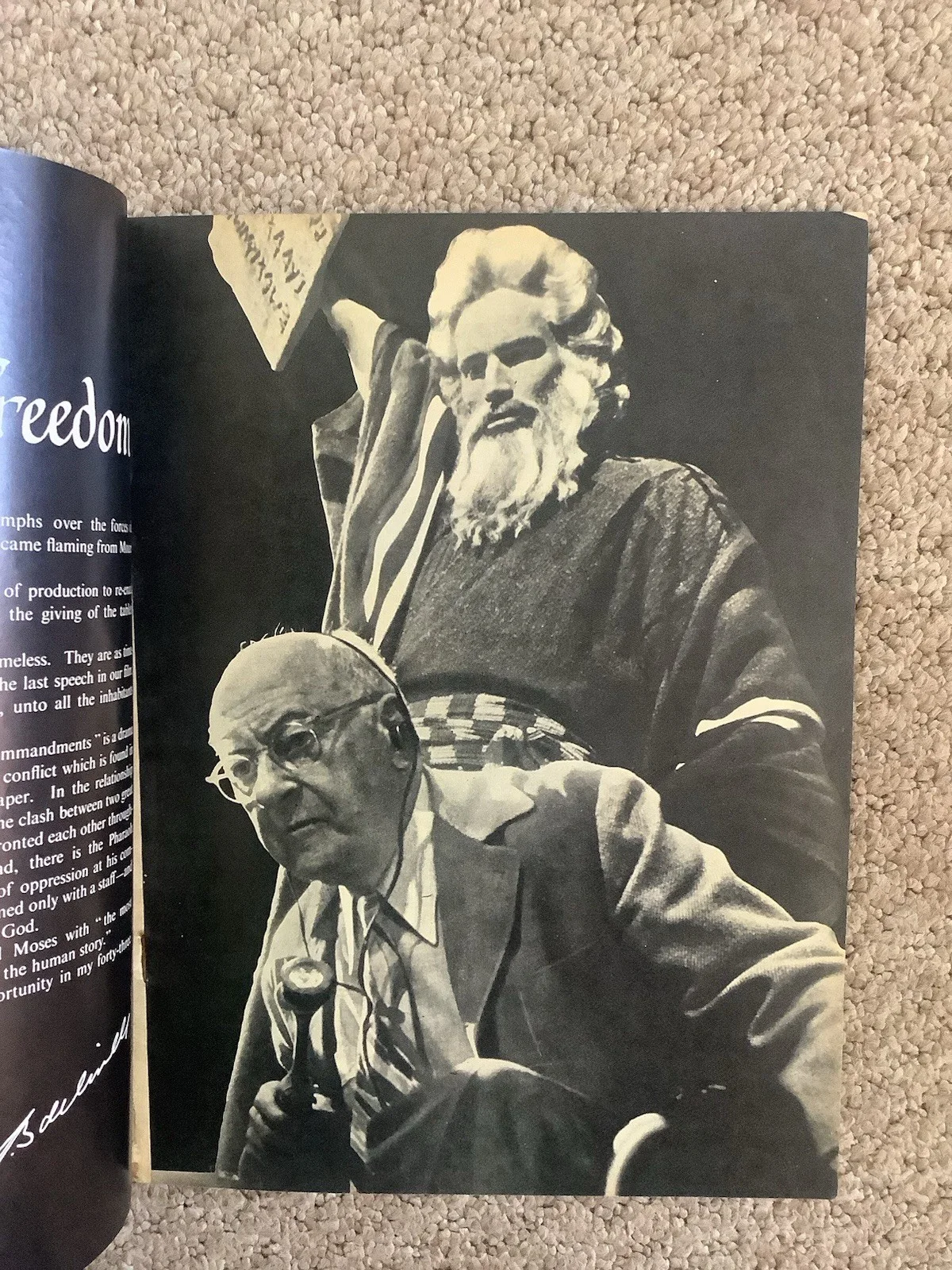 The Ten Commandments, Charlton Heston, Vintage Magazine, Rare Ephemera,, image 3