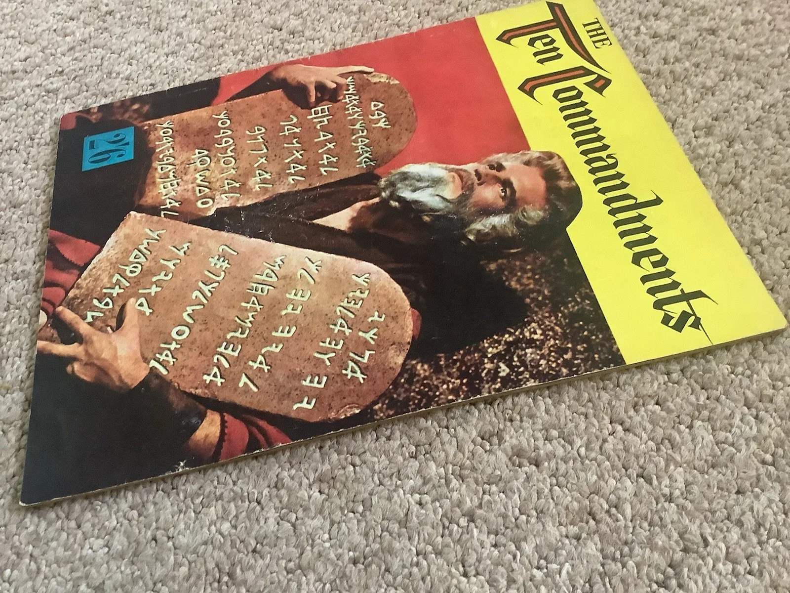 The Ten Commandments, Charlton Heston, Vintage Magazine, Rare Ephemera,, image 4