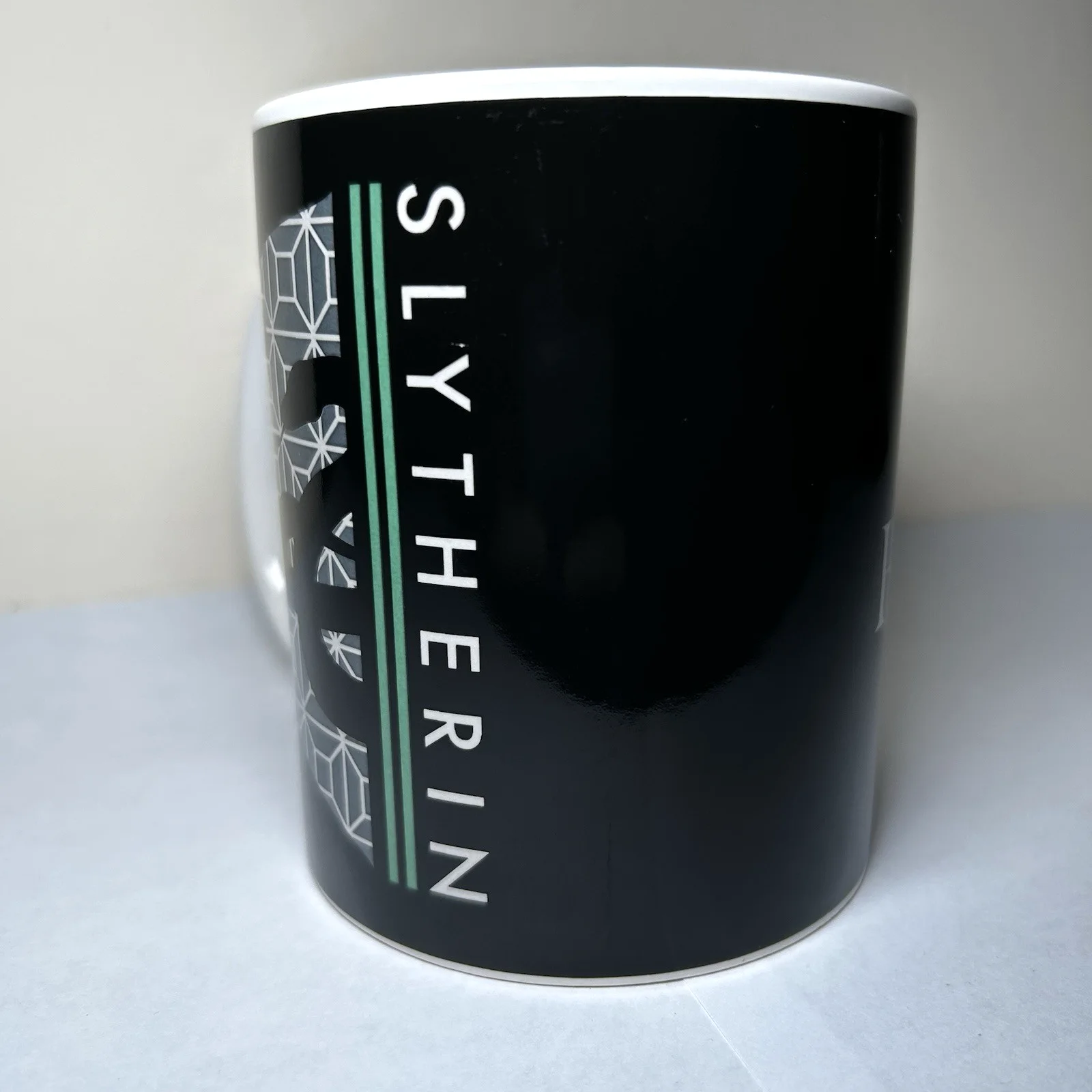 Harry Potter Mug Slytherin Hogwarts Crest Paladone Ceramic Black Cup Coffee Tea, image 4