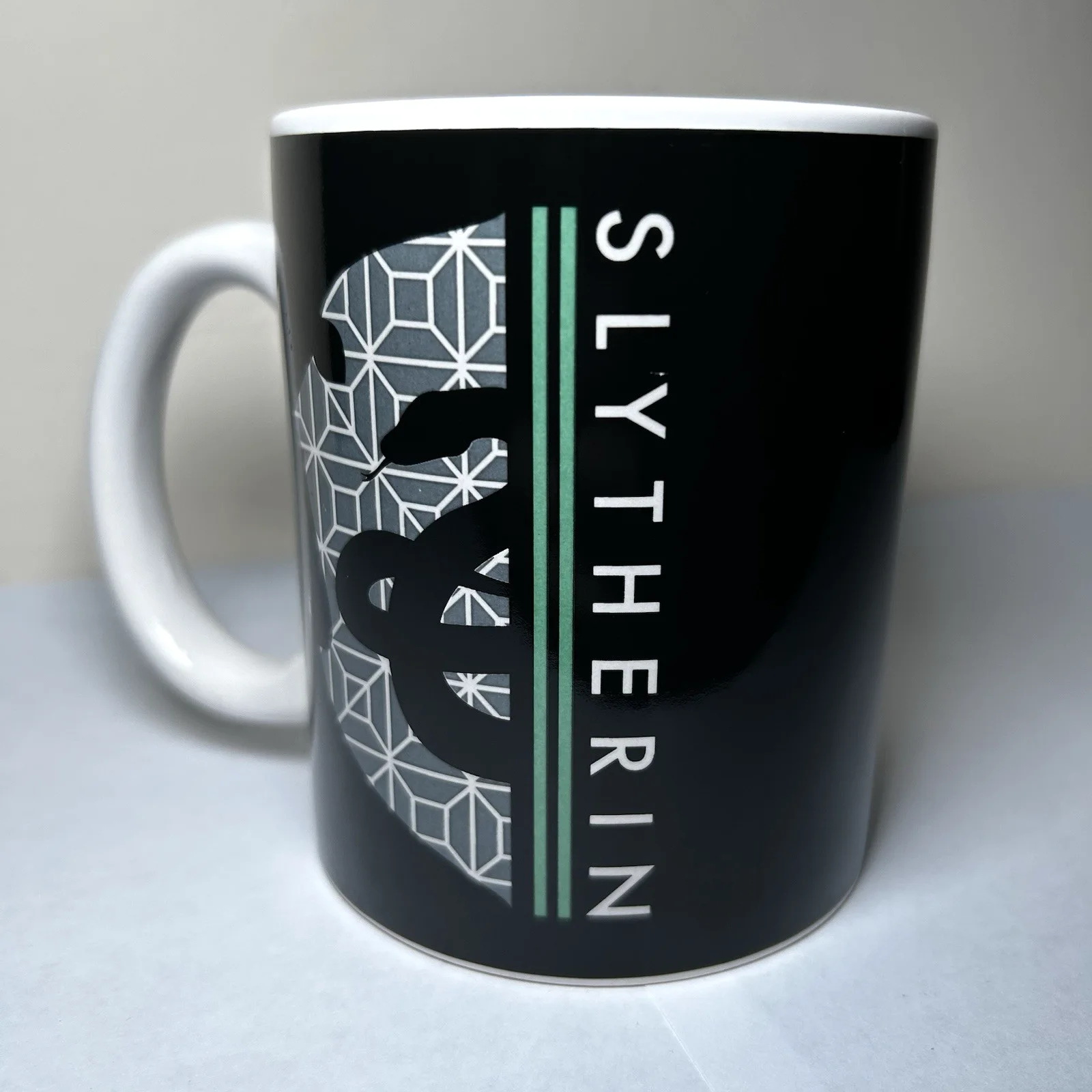 Harry Potter Mug Slytherin Hogwarts Crest Paladone Ceramic Black Cup Coffee Tea, image 5
