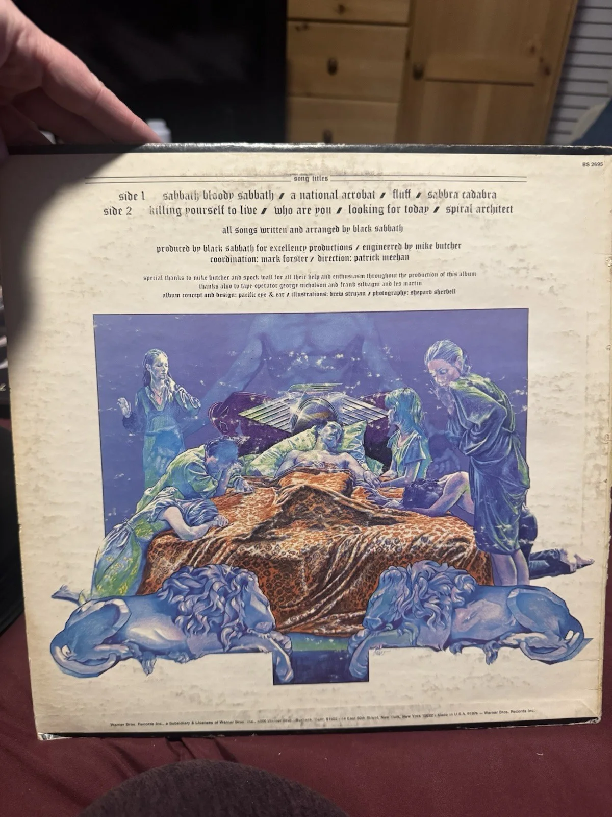Black Sabbath Sabbath Bloody Sabbath Original Signed Record, image 3
