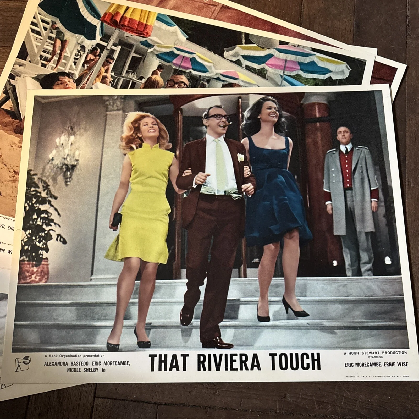 THAT RIVIERA TOUCH- MORECAMBE & WISE - LOBBY CARDS X8- VINTAGE, изображение 2