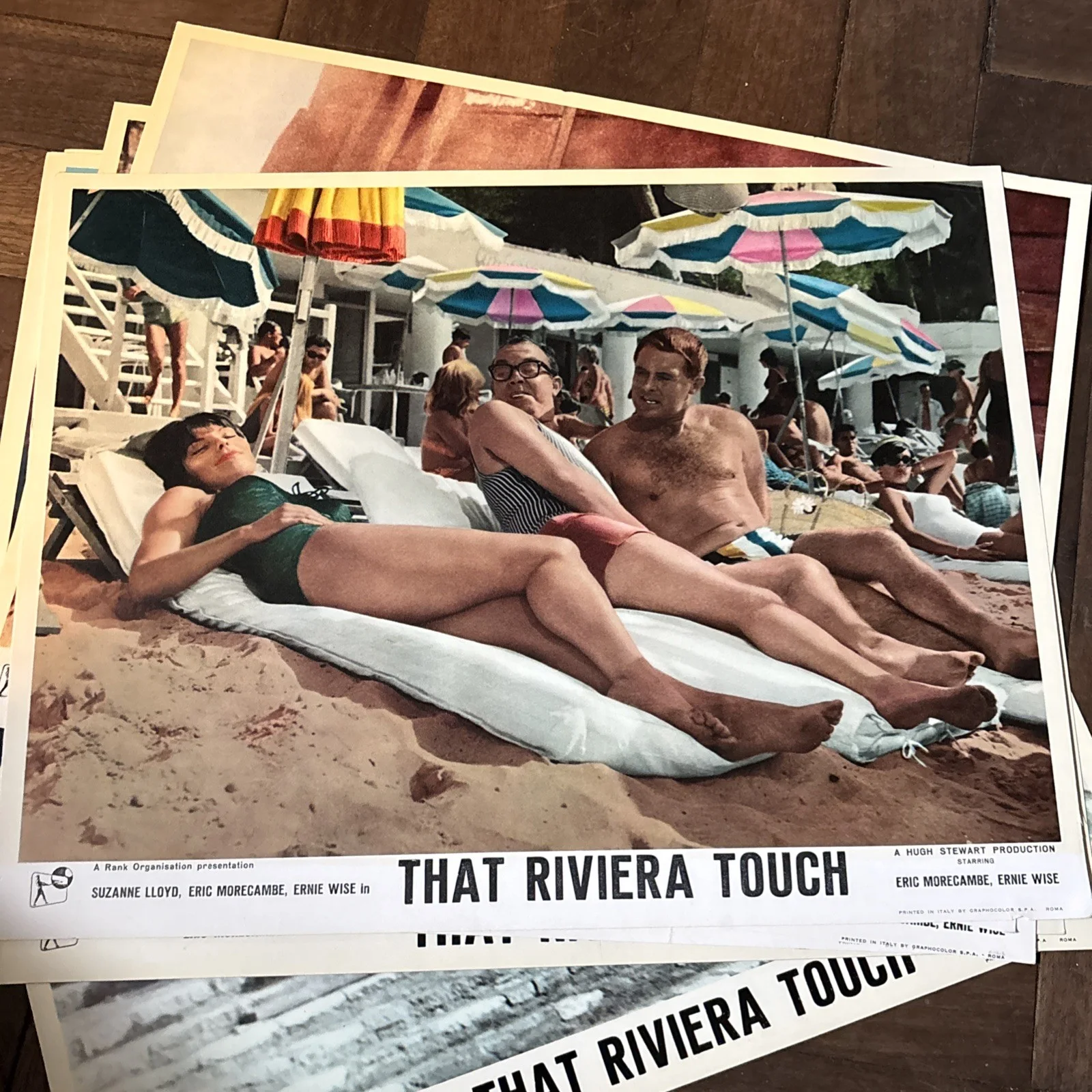 THAT RIVIERA TOUCH- MORECAMBE & WISE - LOBBY CARDS X8- VINTAGE, изображение 3