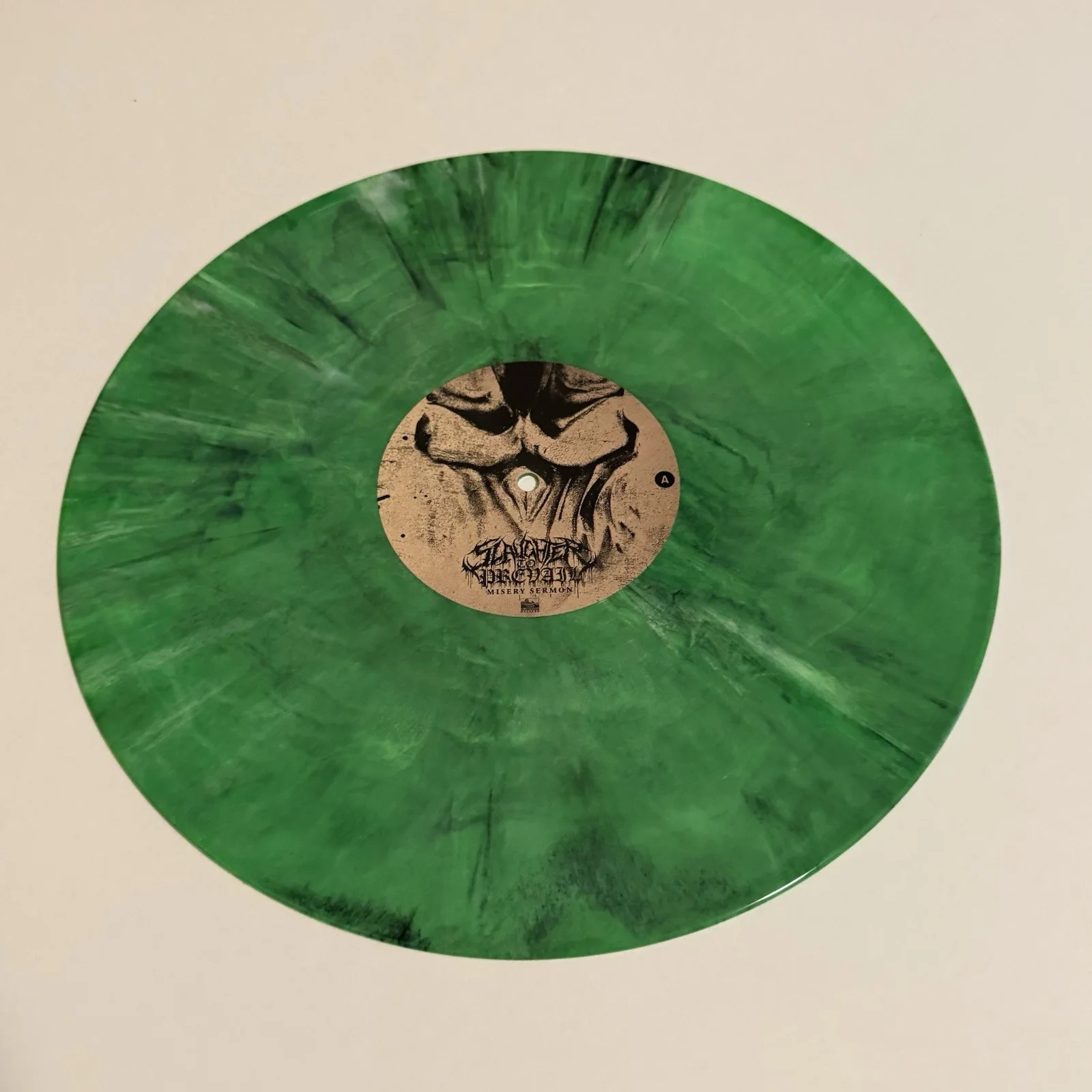 ALEX TERRIBLE SLAUGHTER TO PREVAIL SIGNED MISERY SERMON VINYL RECORD +1 JSA COA, image 2