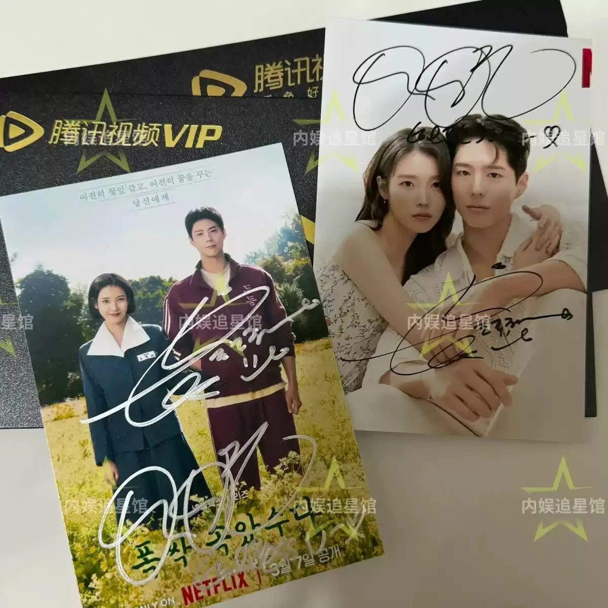 When Life Gives You Tangerines IU Park Bo Gum Autographed Photo K-POP A #MUGS, изображение 2