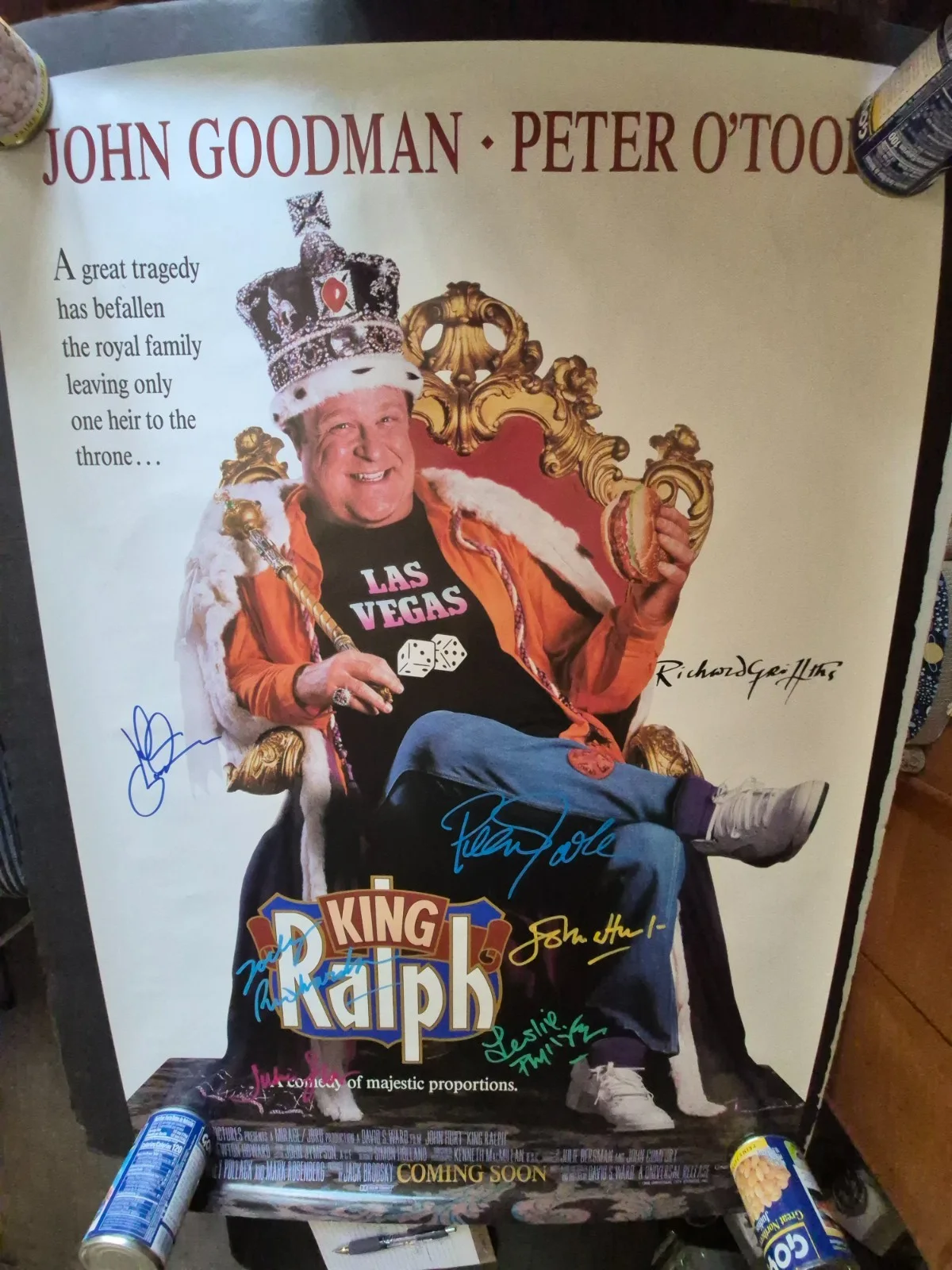 SEE BELOW — KING RALPH-- CAST SIGNED-THE MOVIE POSTER-w/COA ekim