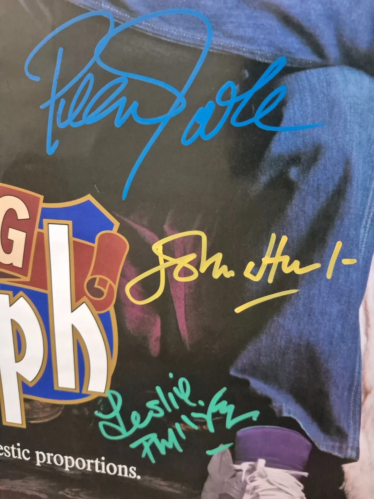 SEE BELOW — KING RALPH-- CAST SIGNED-THE MOVIE POSTER-w/COA ekim, изображение 5