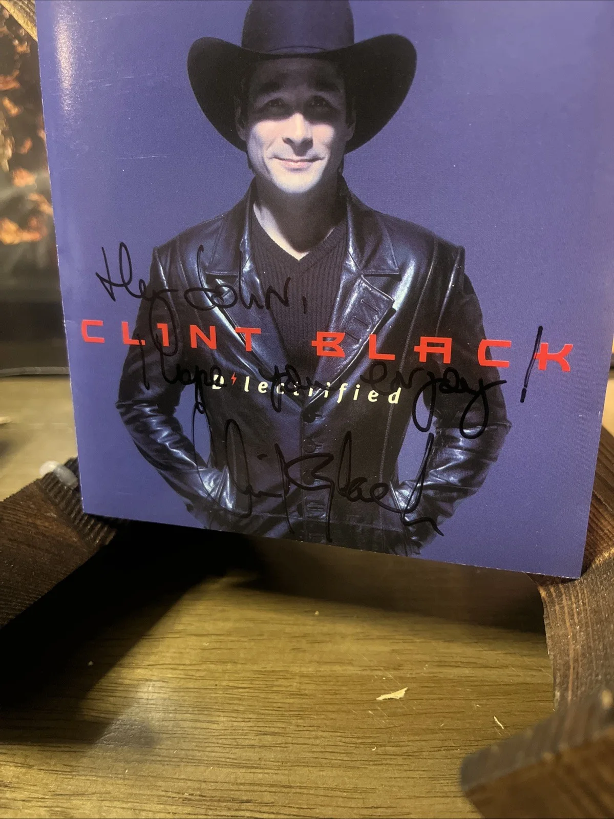 1999 CLINT BLACK Signed Autographed "D"LECTRIFIED" CD RCA Records, image 3