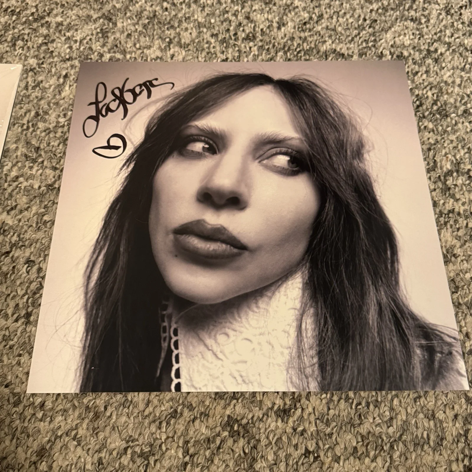 LADY GAGA SIGNED MAYHEM VINYL INSERT WITH JSA COA + BRAND NEW RECORD, image 2
