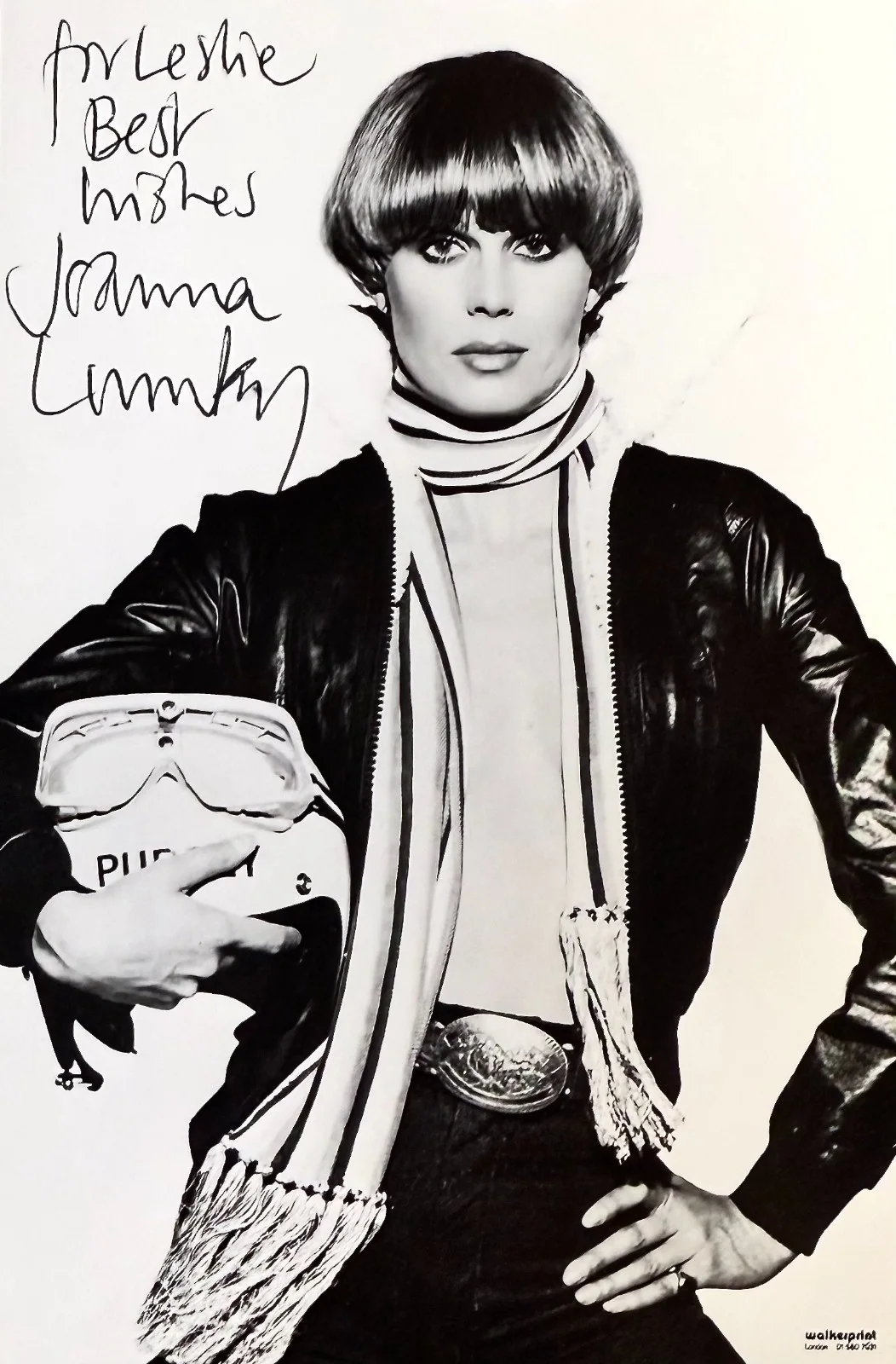 Joanna Lumley — JOANNA LUMLEY Signed Autograph 4"x 6" PHOTO The Satanic Rights of Dracula CLUEDO