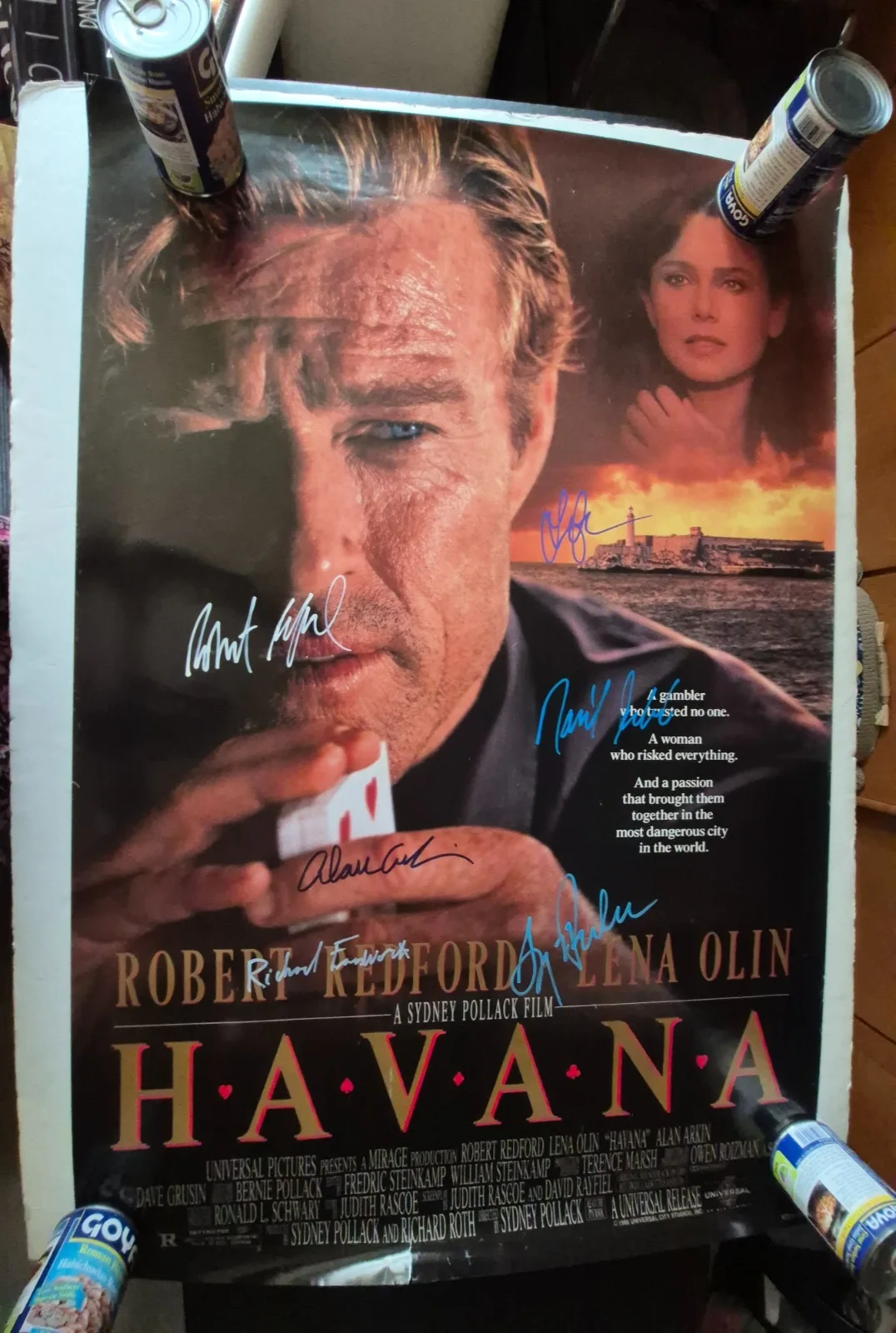 SEE BELOW — HAVANA- CAST SIGNED-THE MOVIE POSTER-w/COA ekim