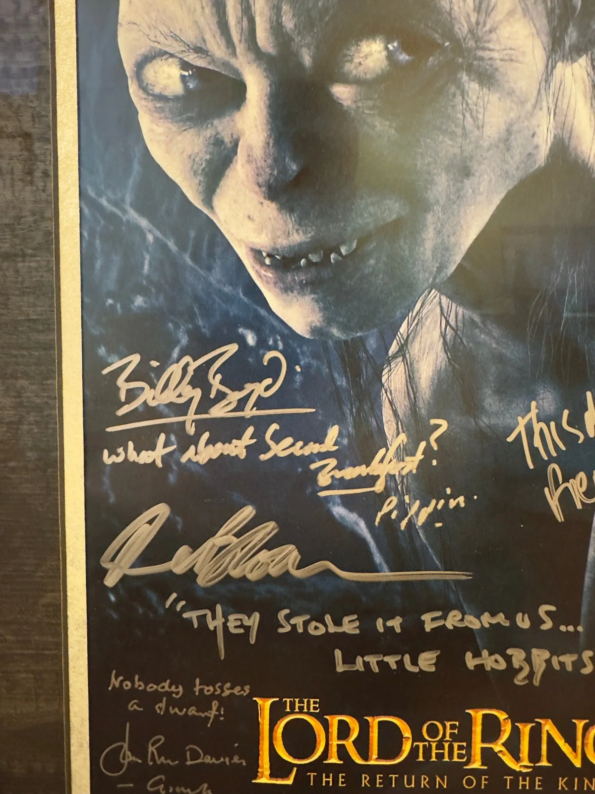 Lord of the Rings 11″x17″ Cast Signed Poster COA, image 4