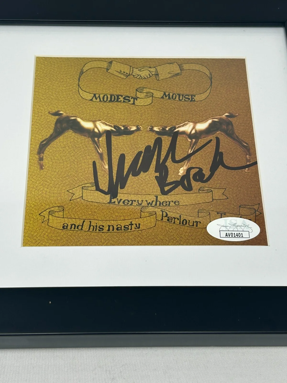 Isaac Brock of Modest Mouse signed Everywhere Nasty Parlour CD Cover JSA COA, image 2