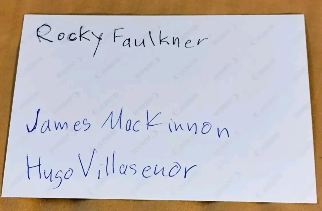 Rocky Faulkner, James MacKinnon, Hugo Villasenor — Star Trek 3x Signed Photo Faulkner MacKinnon Villasenor Prosthetic Makeup Artist, изображение 5