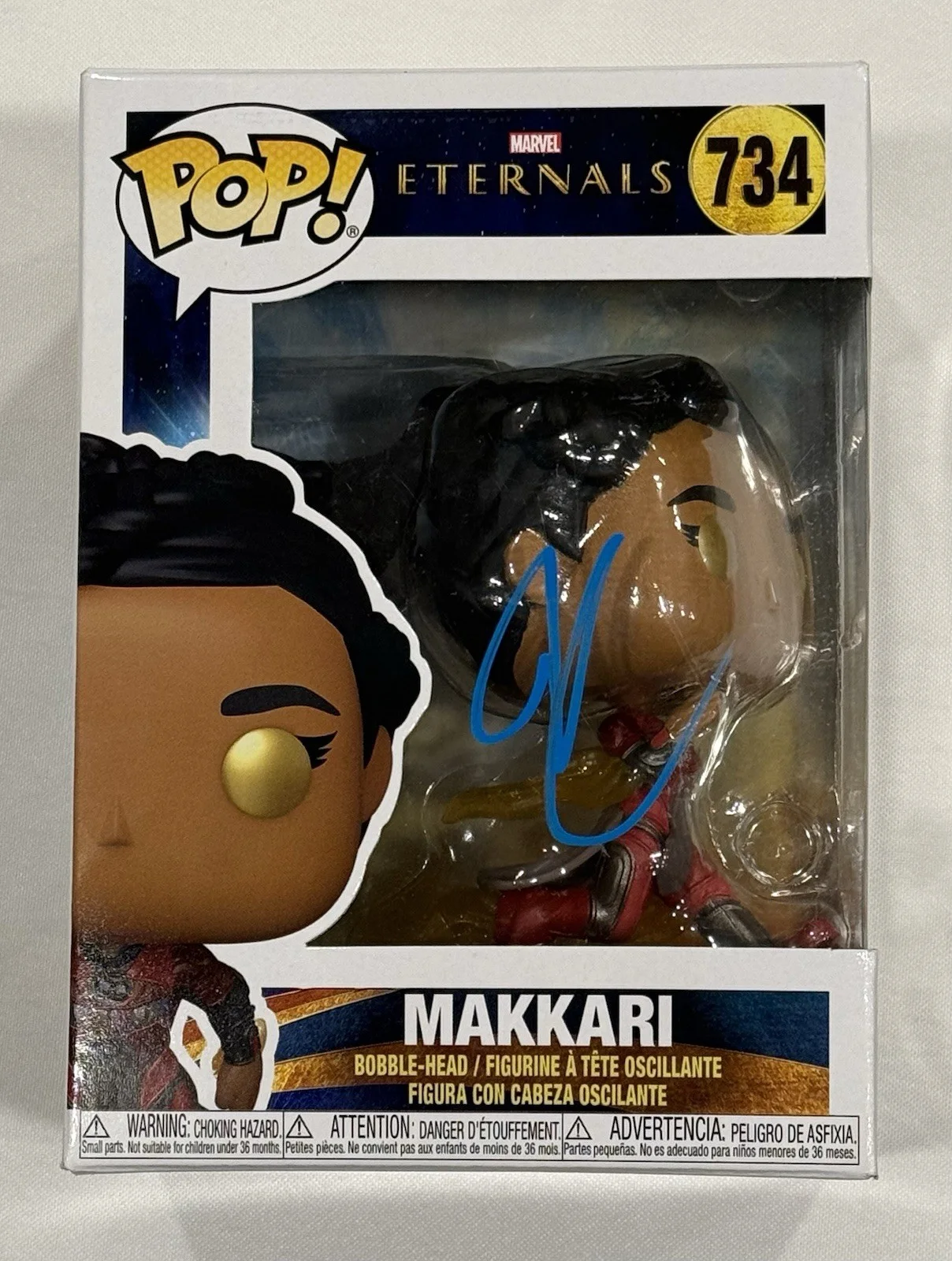 Lauren Ridloff — Lauren Ridloff Signed Marvel Eternals Makkari Funko Pop! #734 ACOA