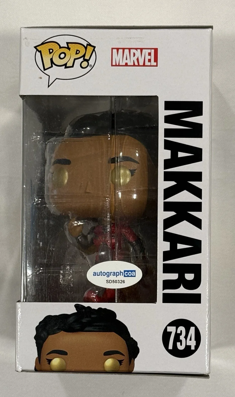 Lauren Ridloff — Lauren Ridloff Signed Marvel Eternals Makkari Funko Pop! #734 ACOA, изображение 3