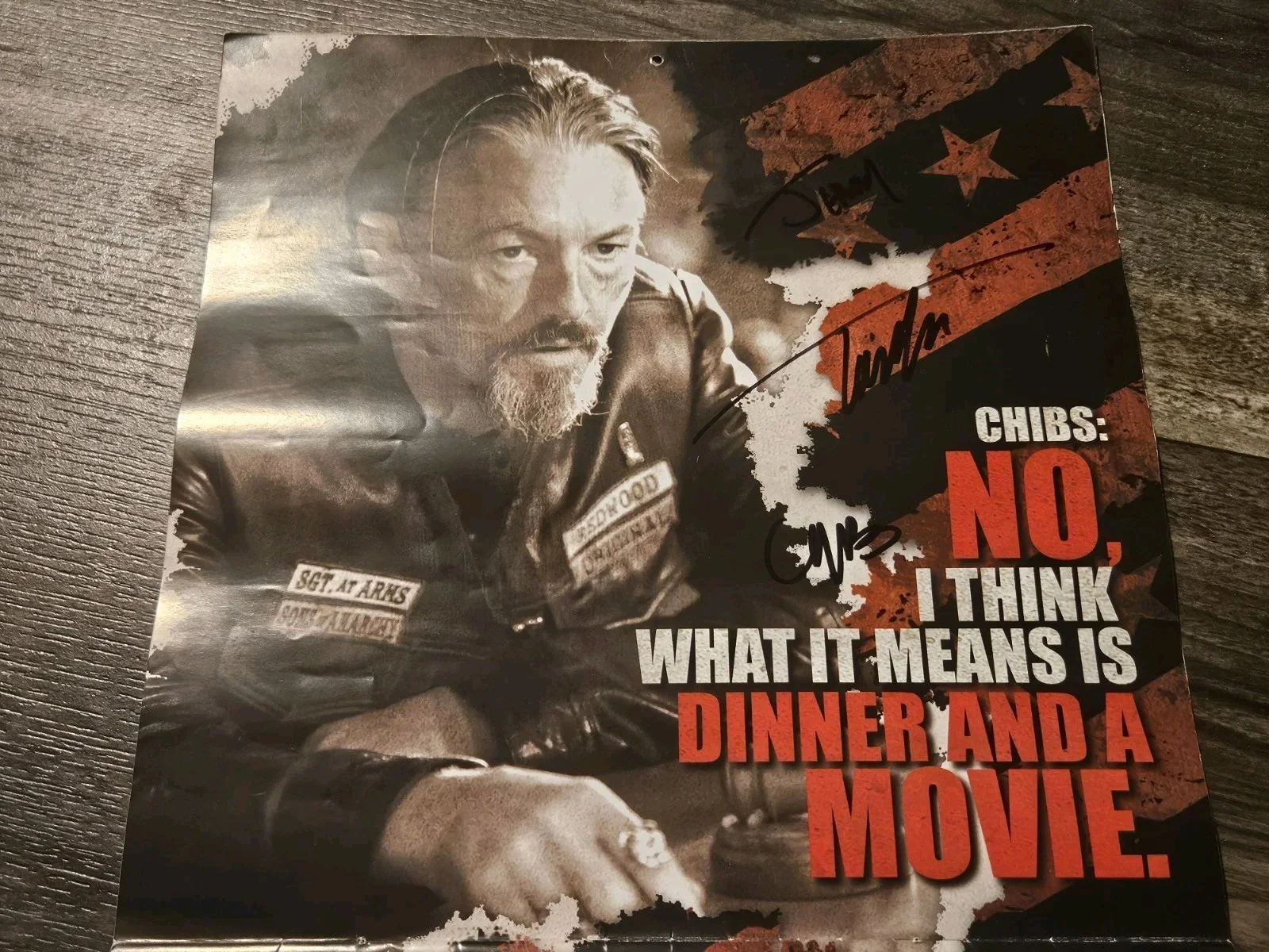 Charlie Hunnam — Sons Of Anarchy Calender SIGNED by 5 Cast Members Charlie Hunnam, Kim Coates Etc, изображение 3