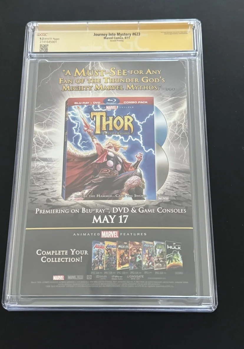 Anthony Hopkins — ANTHONY HOPKINS SIGNED THOR JOURNEY INTO MYSTERY #623 MARVEL COMIC CGC 9.2 RARE, изображение 4