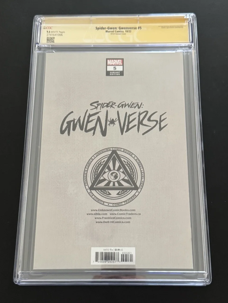 Hailee Steinfeld — HAILEE STEINFELD SIGNED SPIDER-GWEN GWENVERSE #5 COMIC CGC 9.6, image 4