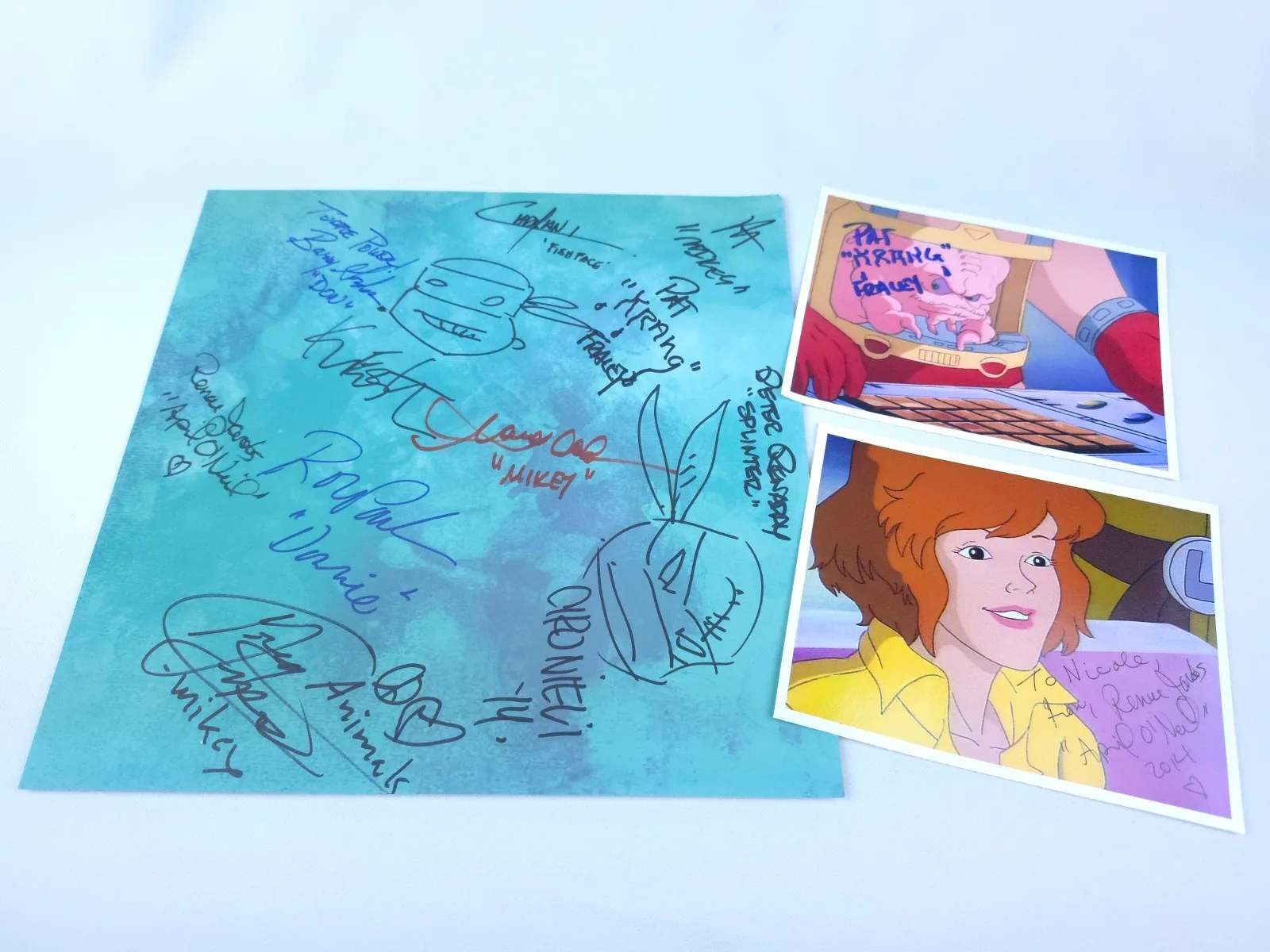 TMNT Ninja Turtles Autograph Sketch Lot - April, Splinter, Krang, Don and MORE!!, изображение 3