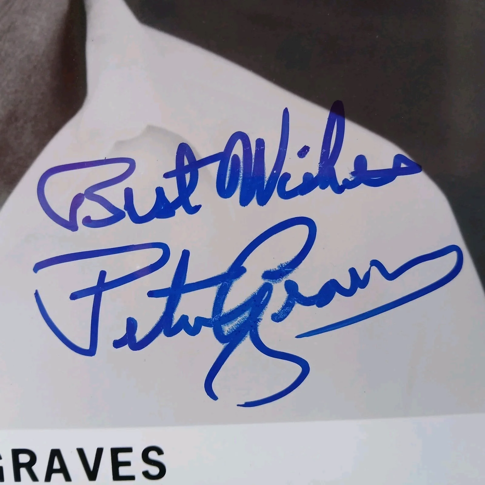 peter graves — peter graves signed 10x8 photo airplane! mission:impossible actor, image 2