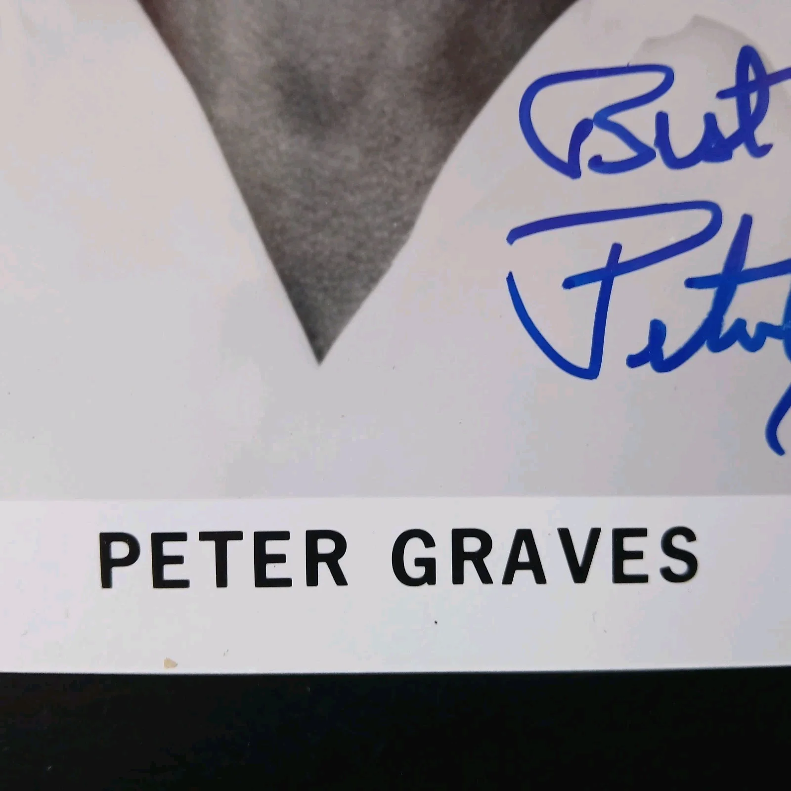 peter graves — peter graves signed 10x8 photo airplane! mission:impossible actor, image 3