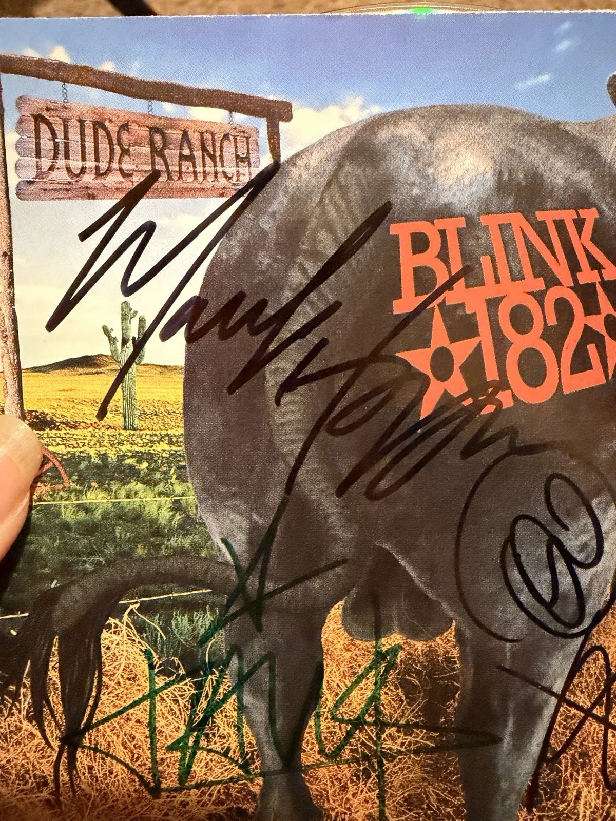 Blink 182 Autographed Album Cover NO COA, image 4