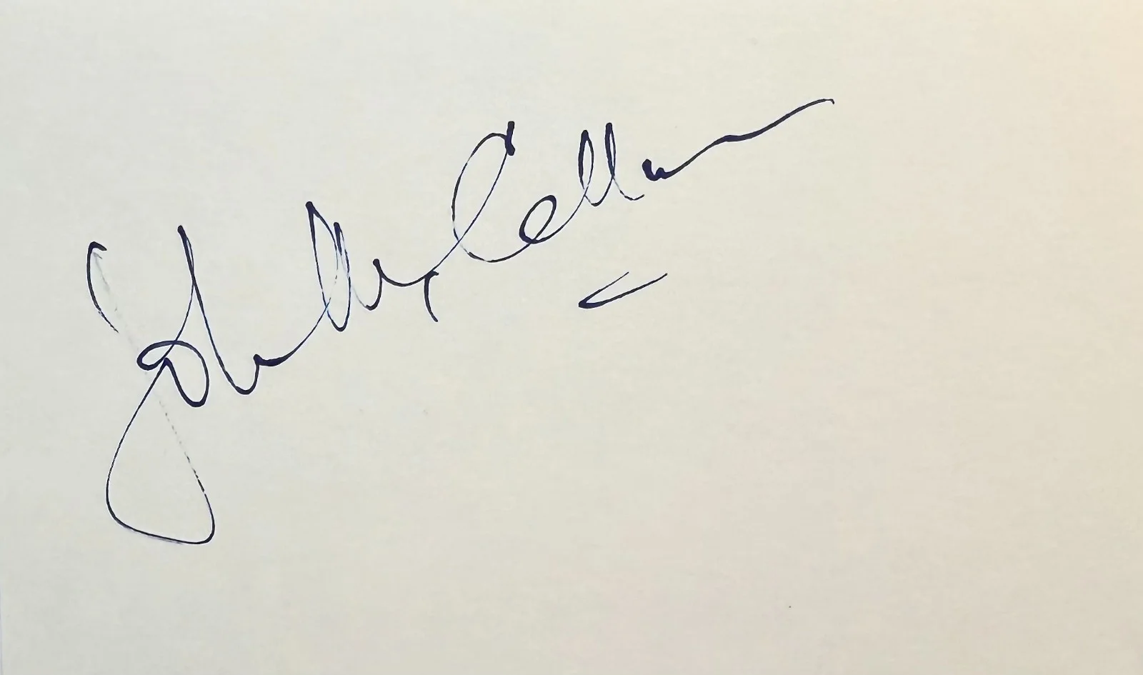 John McCallum — JOHN McCALLUM Signed Autographed 3"x 5" INDEX CARD Devil on a Horseback MIRANDA, image 3