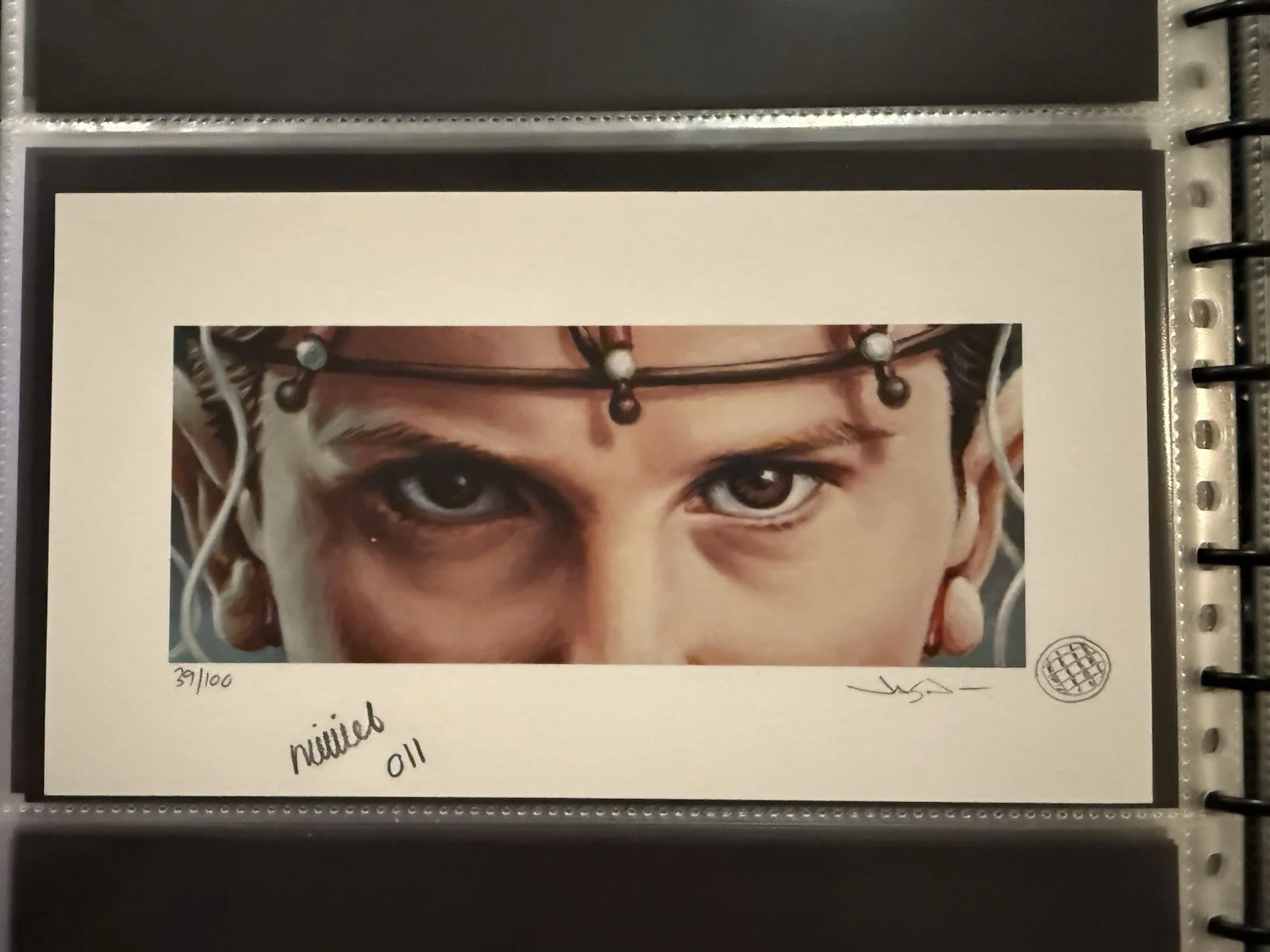Millie Bobby Brown — Millie Bobby Brown signed Stranger Things Print By Edmiston EWAF Beckett COA *, image 2