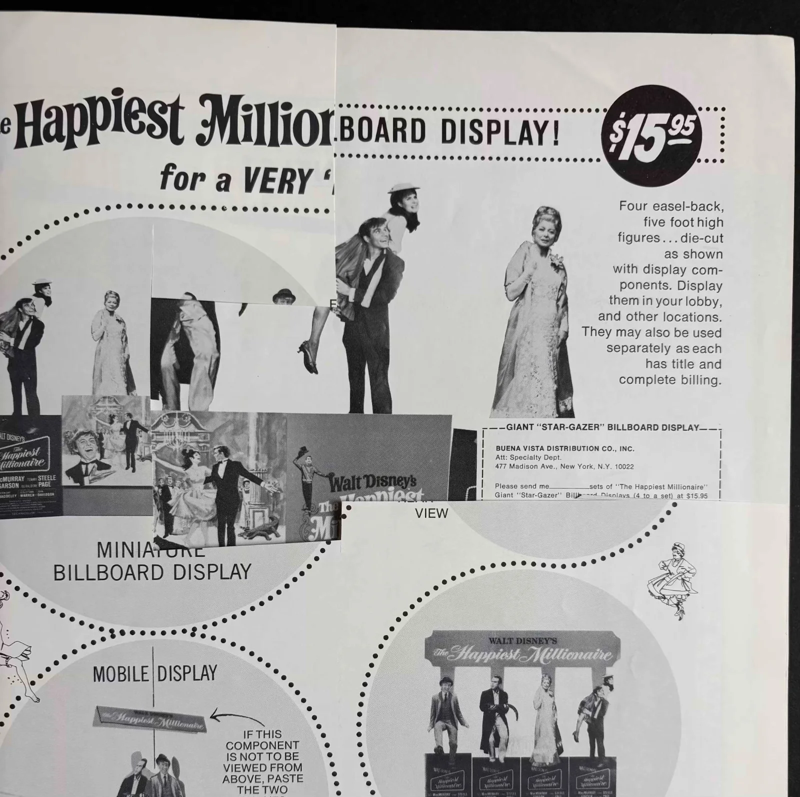 Happiest Millionaire ORIGINAL US Film Campaign Book DISNEY Steele MacMurray 1967, изображение 5