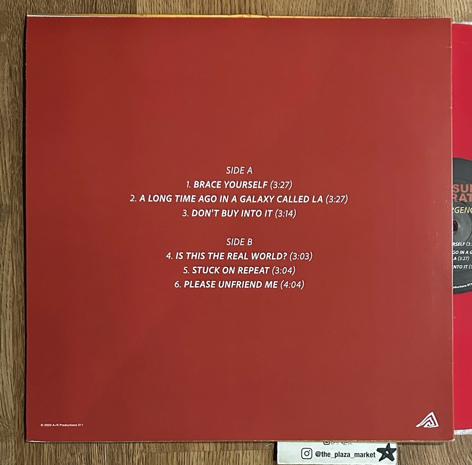 Signed Red Jumpsuit Apparatus The Emergency vinyl record Rare OOP autographed, изображение 2