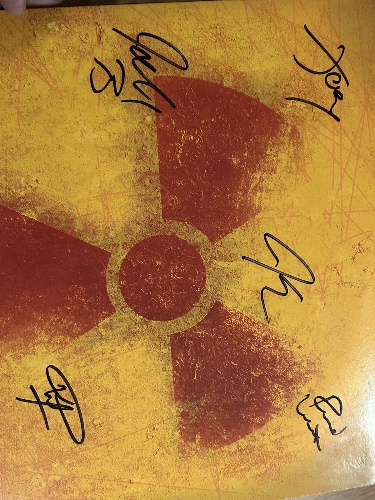 Signed Red Jumpsuit Apparatus The Emergency vinyl record Rare OOP autographed, изображение 5