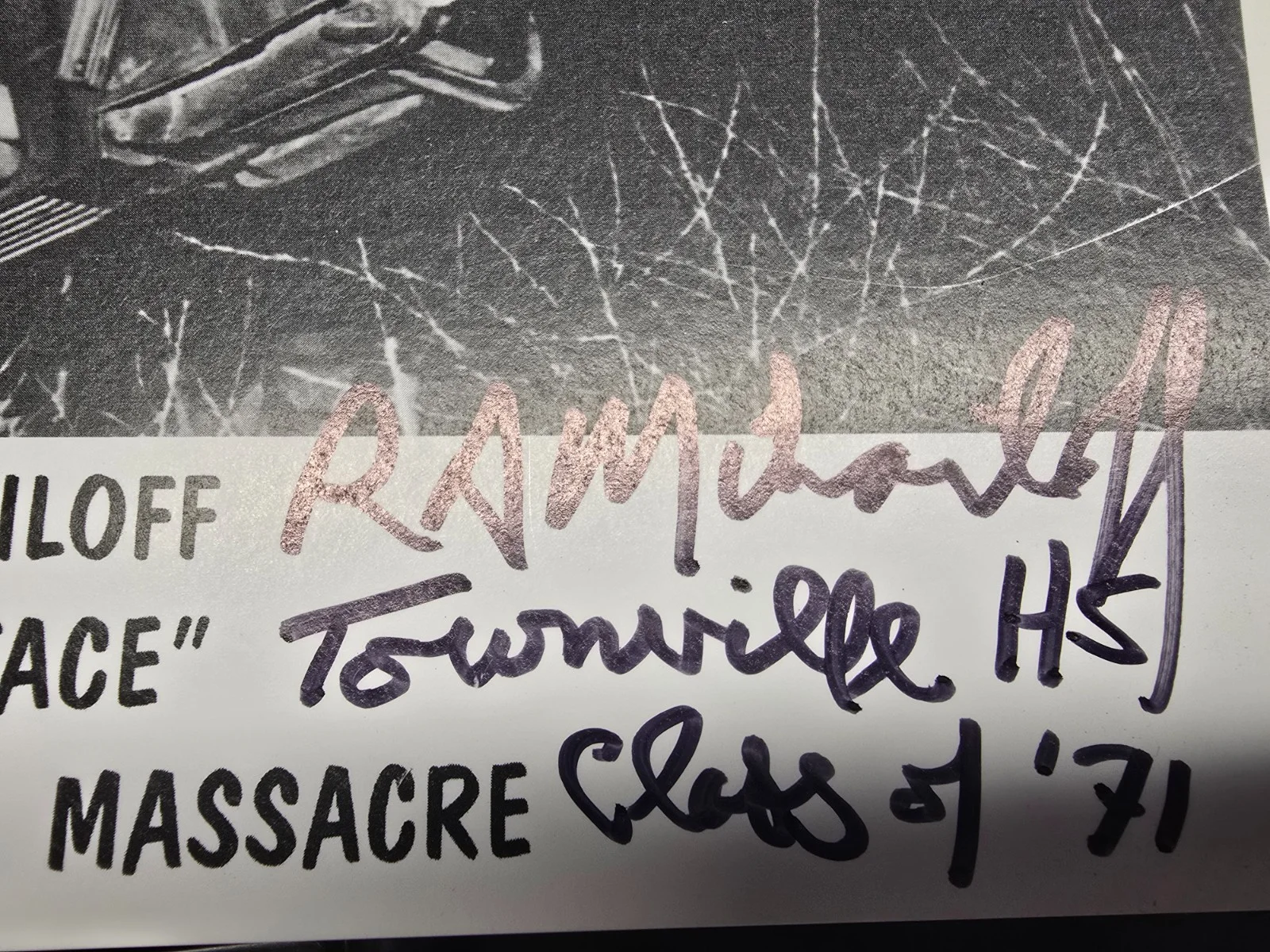 R.A. Mihailoff — Texas Chainsaw Massacre Photo - Autographed by R.A. Mihailoff "Leatherface", изображение 2