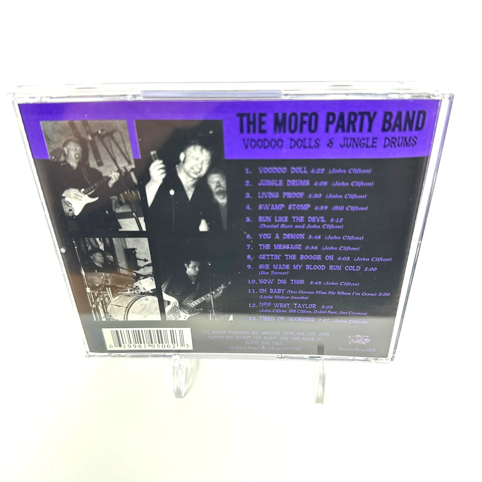 Signed Rare Mofo Party Band Voodoo Dolls and Jungle Drums CD Blues Rock Album, изображение 2
